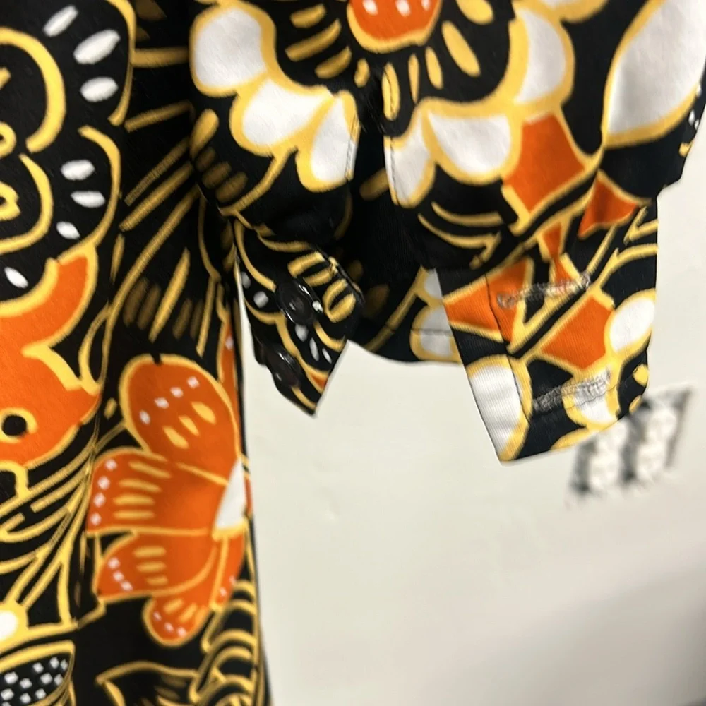 Multini Vintage Euro Dress full print fall colors! S/M - Picture 7 of 8